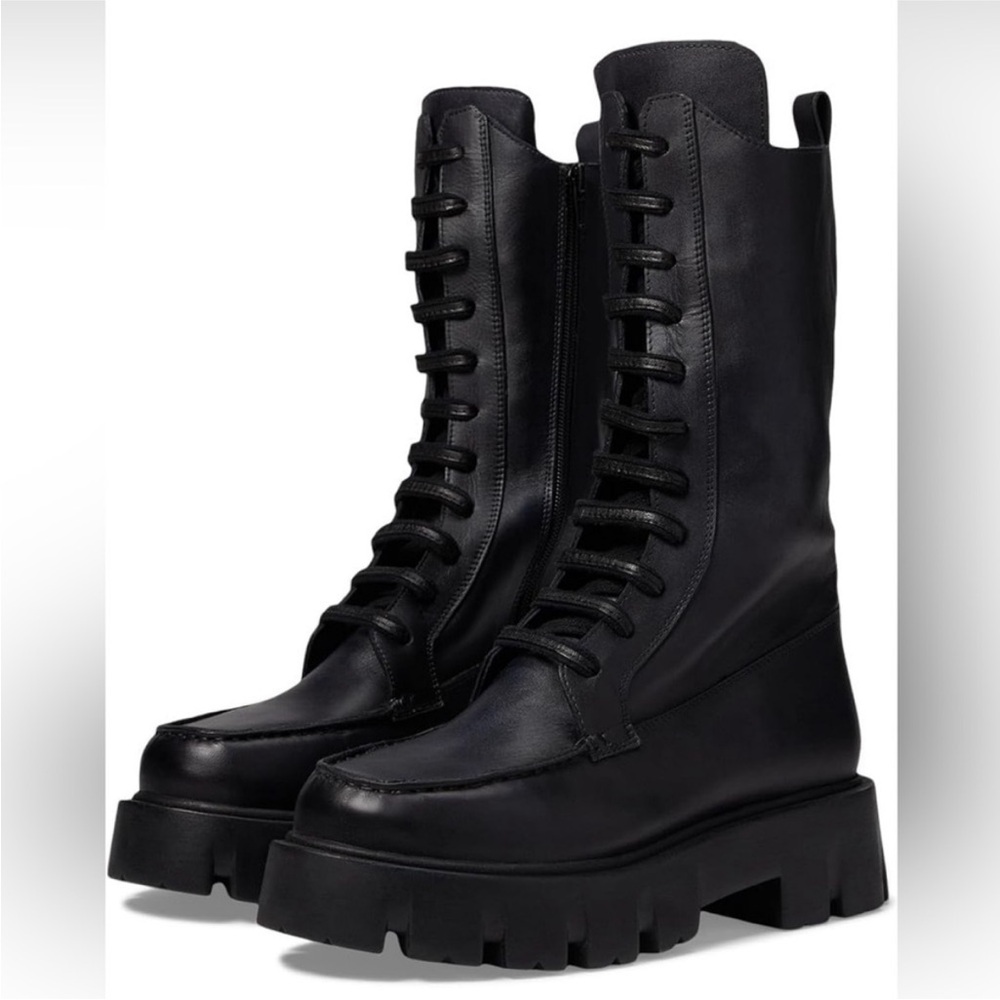 Free People Charcoal Lace Up Boots - Picture 2 of 11